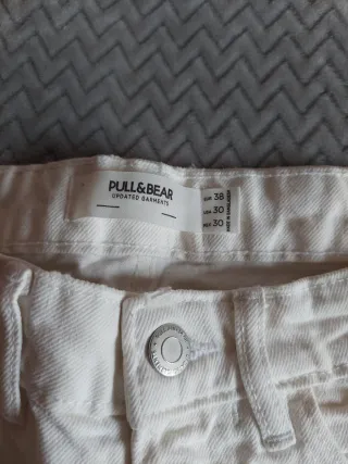 Pantalón corto vaquero blanco