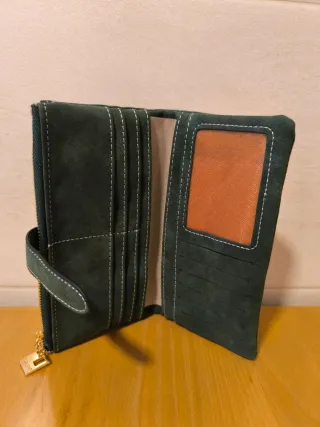 Cartera verde mujer