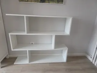 Estantería blanca brillo modular