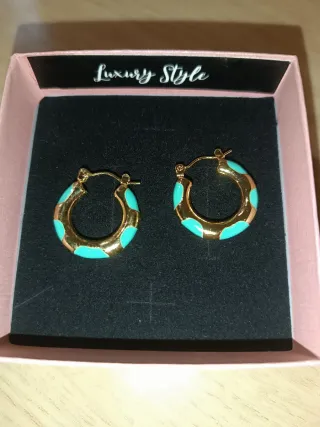 Orecchini placcati oro 18K anallergici waterproof