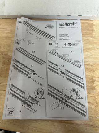 Guía de corte Wolfcraft FKS 145 + extensión 110 cm