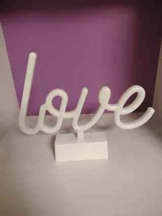 Lámpara Decorativa LED 'Love' Rosa