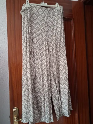 Pantalón estampado geométrico talla única