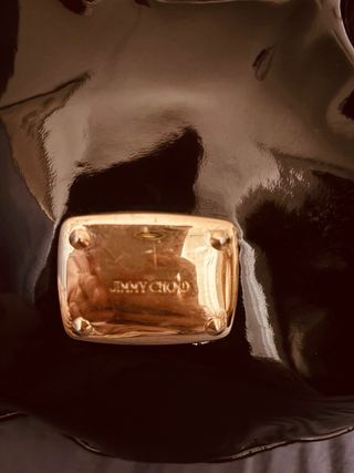 Bolso Negro Piel Charol Jimmy Choo Vintage