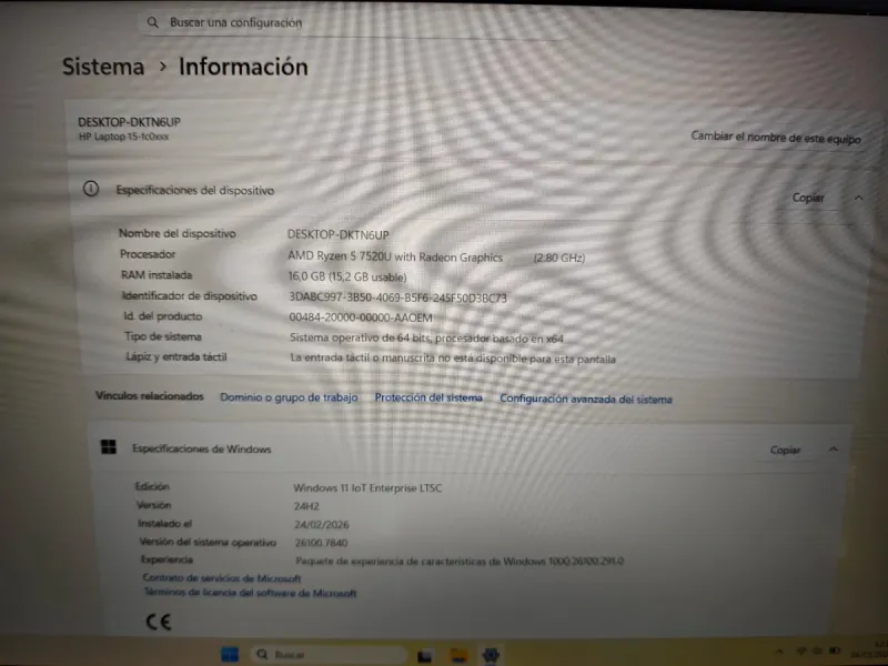 Portátil HP IPS 1TB SSD 16GB RAM Ryzen 5 7000 afbeelding 5