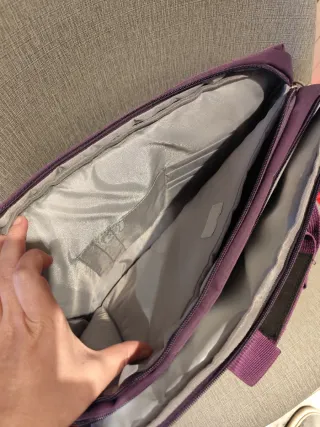 Bandolera E-vitta para portátil morada