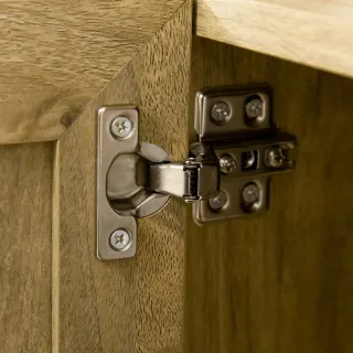 Mesita Noche Rejilla Madera 39x35x60cm