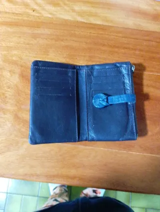 Billetera de piel marron