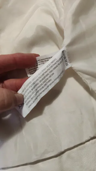 Cazadora polipiel blanca mujer