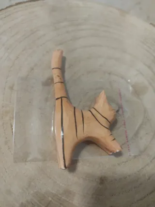 Espositore gatto legno porta anelli