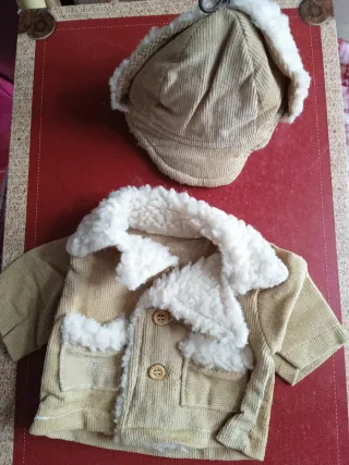 Abrigo y gorra Juanin 40 cm