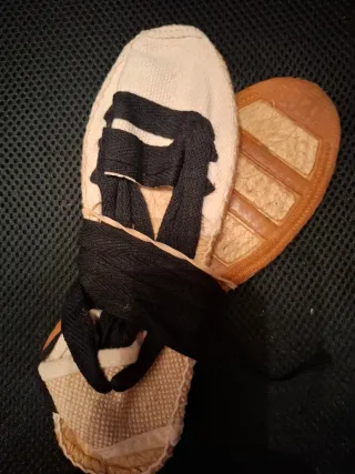 Alpargatas Morellana T.34 Beige/Negro