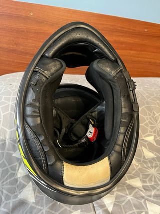 Casco Moto LS2 Talla M Negro Verde