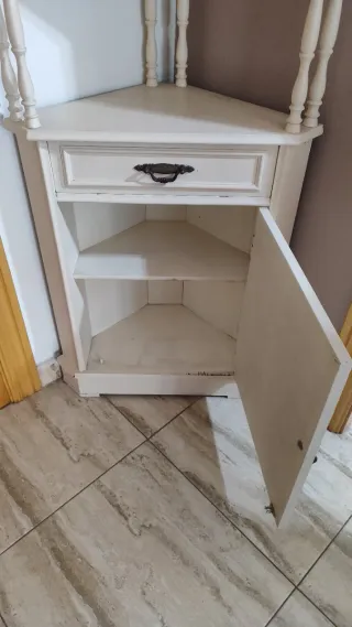 Mueble esquinero vintage madera