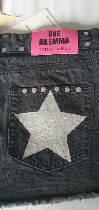 Falda pantalón One Dilema by Stradivarius tachuela