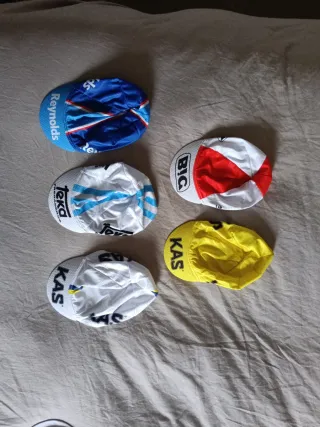Lote 5 Gorras Ciclismo Años 70/80