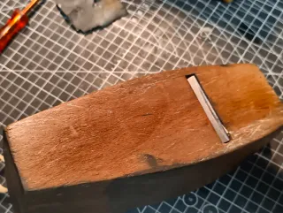 Cepillo carpintero madera antiguo