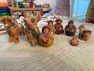Belen Peruano Terracota Figuras Artesanales