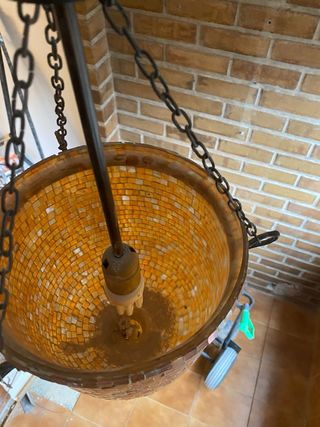 Lámpara colgante estilo árabe mosaico