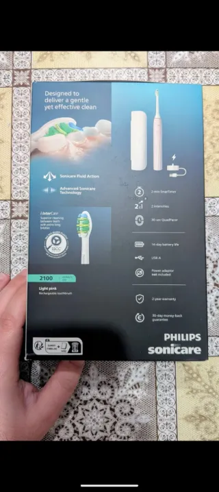Cepillo Eléctrico Sónico Philips Sonicare 2100