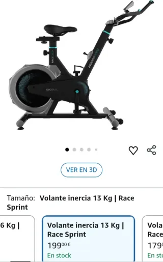 Cecotec Bicicleta Estática Indoor DrumFit