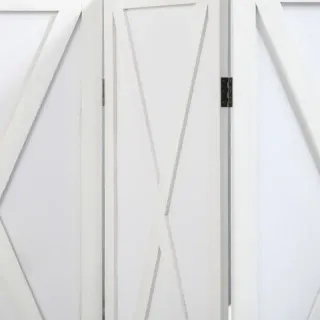 Biombo 4 Paneles Blanco 182x170