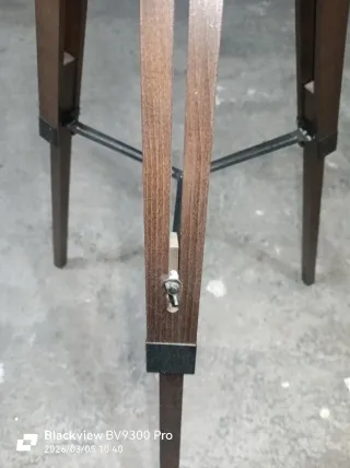 Lámpara de pie trípode madera alto 147 cm