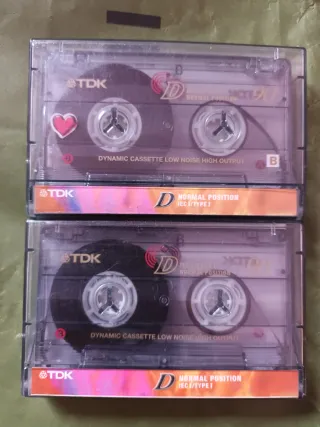 2 Casetes TDK D90 un lote