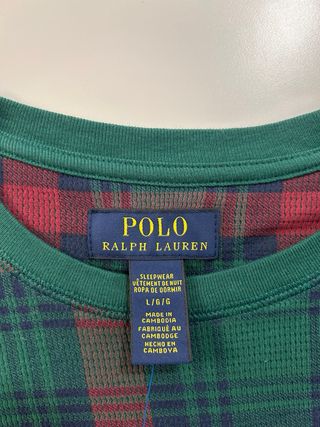 Polo Ralph Lauren Camiseta Pijama Tartán