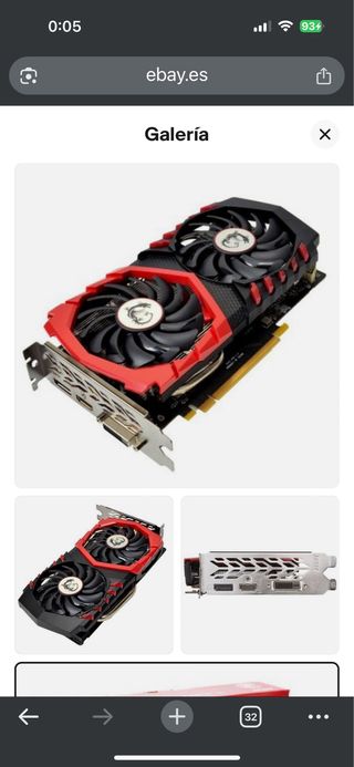 MSI Tarjeta Gráfica muy buen estado Fps hasta 144