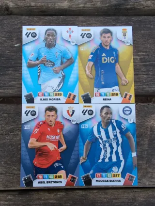 4 Cromos Panini Adrenalyn EA Sports