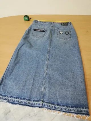 Falda pantalón vaquera larga