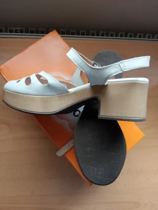 Sandalias Wonders Blancas Talla 37