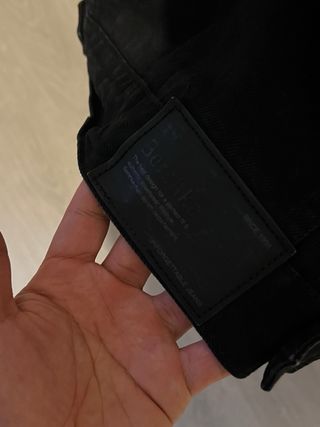 Chaqueta vaquera negra pelitos hombre Bershka S