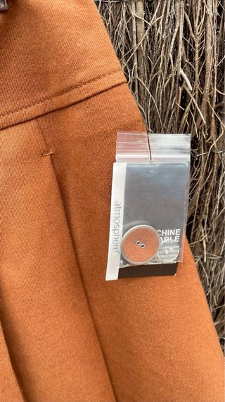 Minifalda de tablas camel