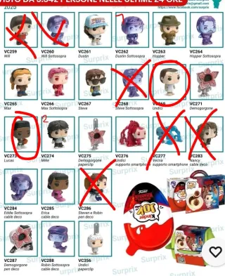 Funko Pop Kinder Joy Stranger Things