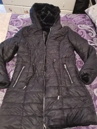 Abrigo reversible pelo mujer