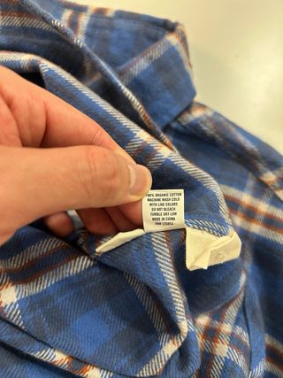 Camisa Taylor Stitch a cuadros azul