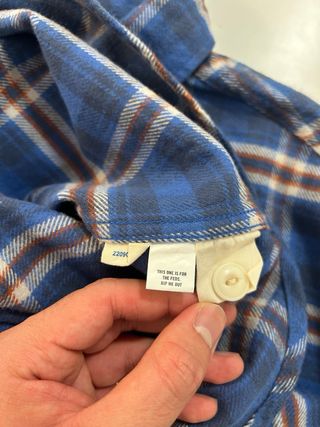 Camisa Taylor Stitch a cuadros azul