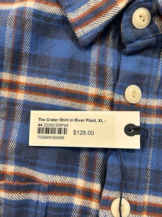 Camisa Taylor Stitch a cuadros azul