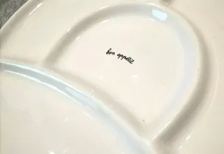 Piatto antipasti porcellana bianca