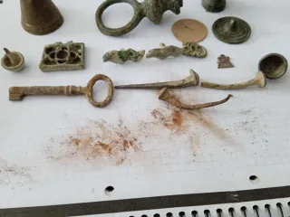 Lote de objetos antiguos