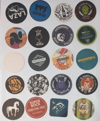 Lote de  posavasos cerveceros