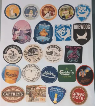 Lote de  posavasos cerveceros