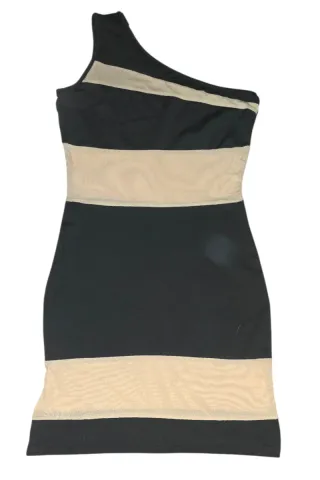 Vestito Shein monospalla con inserti