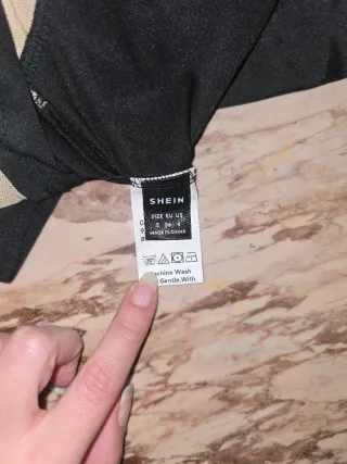 Vestito Shein monospalla con inserti