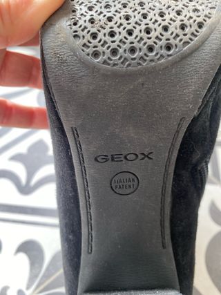 Botines Geox Negros Tacón