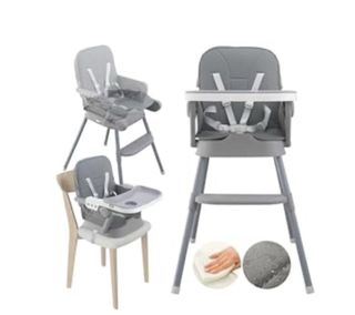 Trona Bebé con Bandeja Extraíble y Arnés