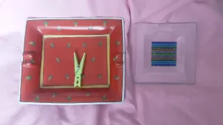 Lote de 2 ceniceros decorativos