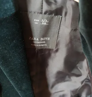 Chaqueta terciopelo niño Zara